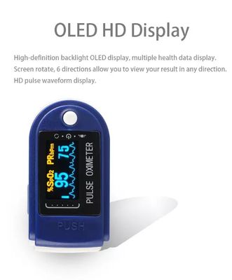 180BPM Temp Probe Fingertip Pulse Oximeter Finger Oxygen Blood Saturation Monitor Spo2