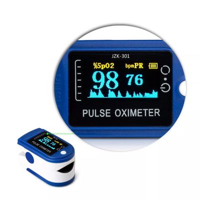 180BPM Temp Probe Fingertip Pulse Oximeter Finger Oxygen Blood Saturation Monitor Spo2