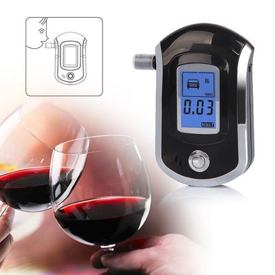 MCU Control Breathalyer Digital Acohol Tester with Mouthpiece